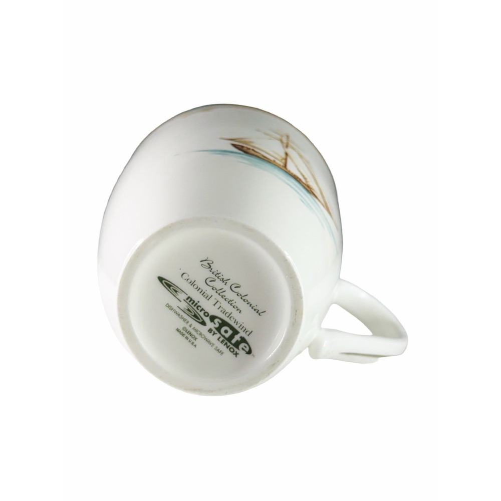 Lenox Microsafe British Sailboat Colonial Tradewind Coffee Mug Cup USA 14 Oz EUC - Picture 5 of 8